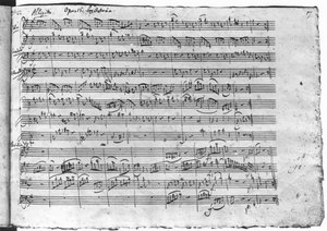 Trio en sol majeur pour violon, clavecin et violoncelle (K 496) 1786 (13ème page) - Wolfgang Amadeus Mozart